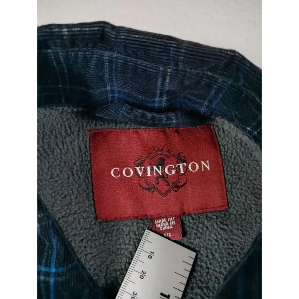 Covington‎ Shirt Jacket Men's Small Corduroy Blue Shacket Gorpcore Cabincore
